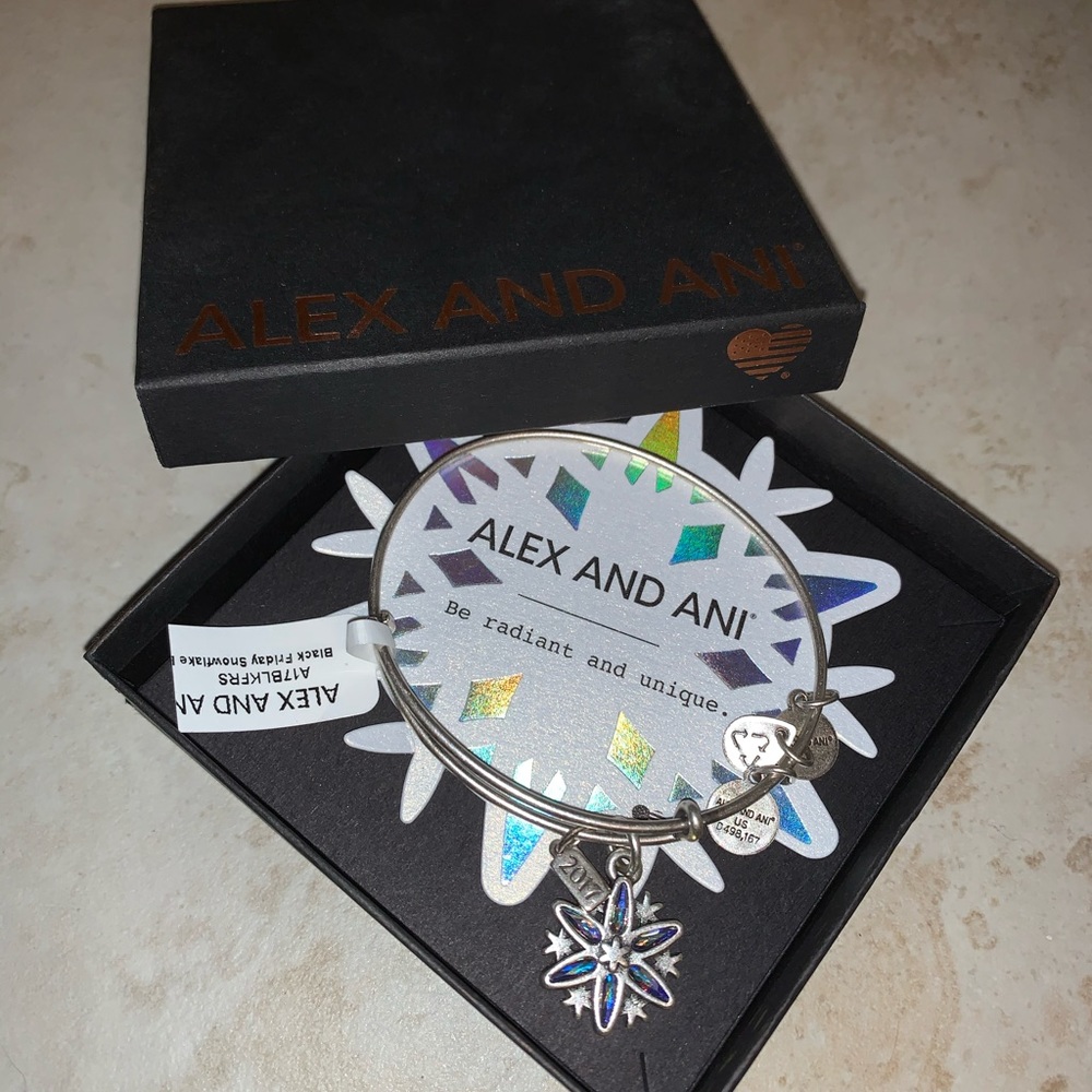 Alex and Ani Snowflake Bangle Bracelet